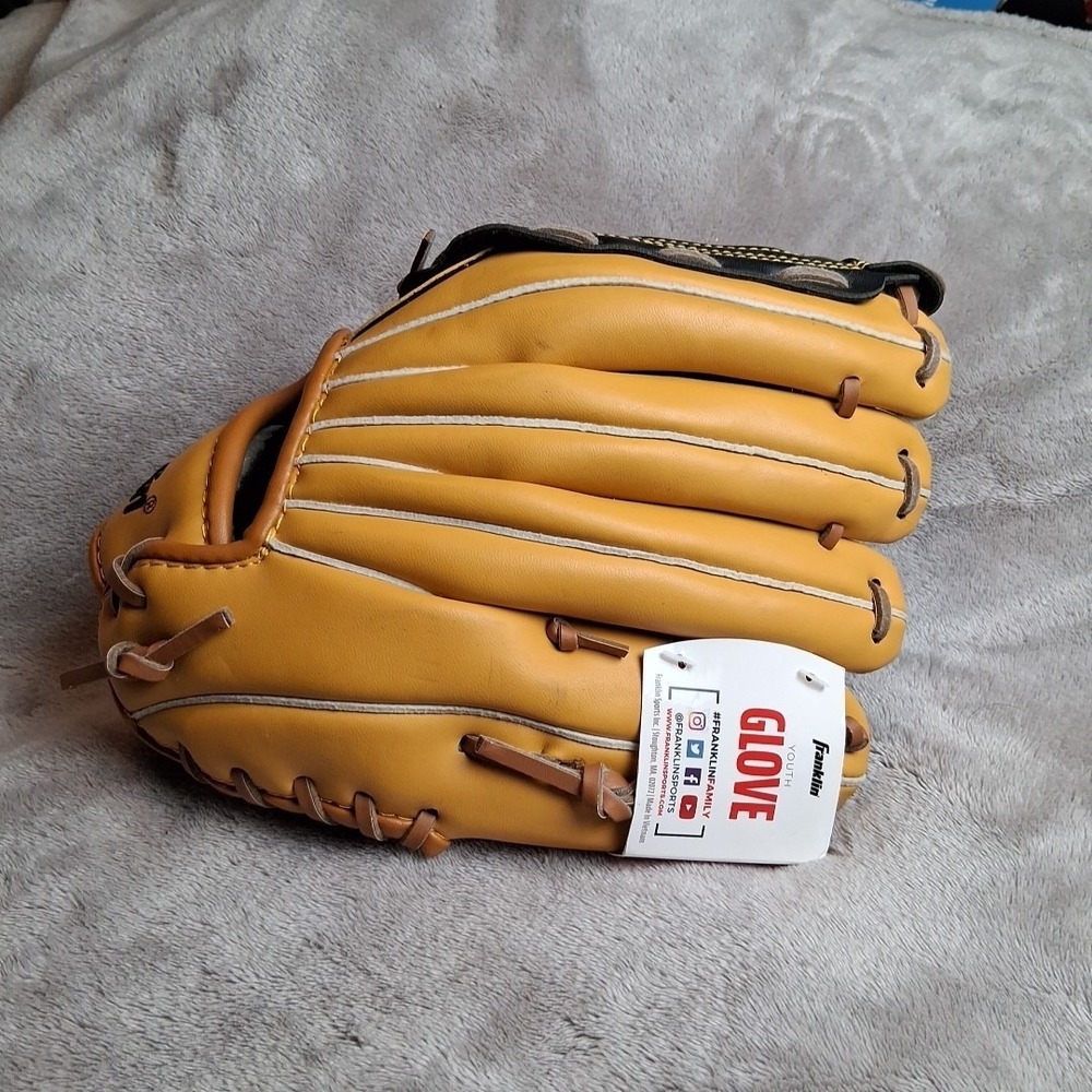 Franklin 22606L-10.5" Youth‎ Baseball Glove Left Hand Throw NWT Brown Black
